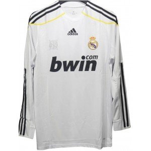 Camisa I Real Madrid 2009 2010 Adidas retro manga comprida